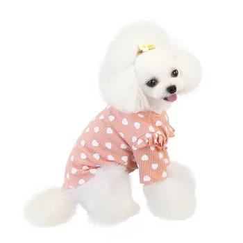 

Dog Clothes Pet Dog Clothes Bottoming Shirt Love Heart Clothes for Pet Small Medium Puppy Yorkshire Shih Tzu Dog Sweaters