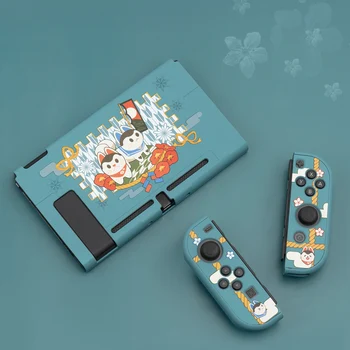 

Cartoon Dog Switch Protective Shell Hard Cover JoyCon Controller Housing Shockproof Case Shell For Nintendo Switch Accessories