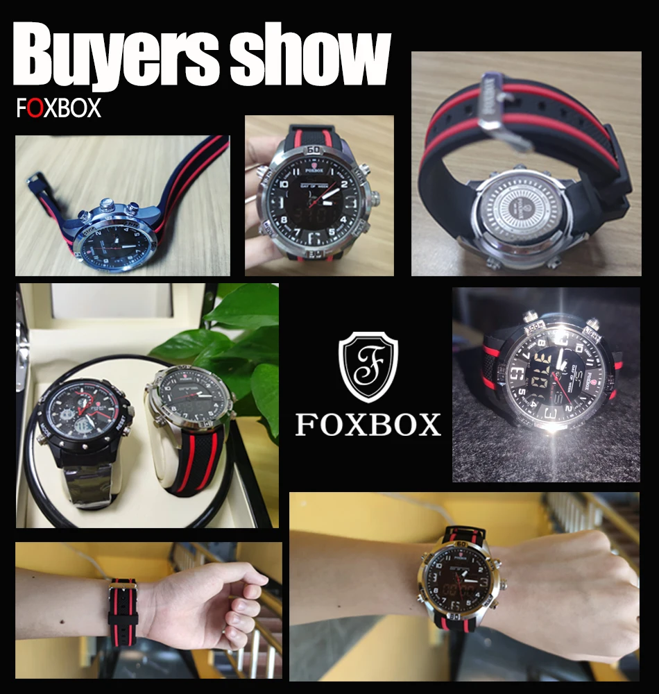 Hba1d5ee03d764173bd5ebfaf3bcdc3efu Watch For Men FOXBOX Top Brand Luxury Dual Display