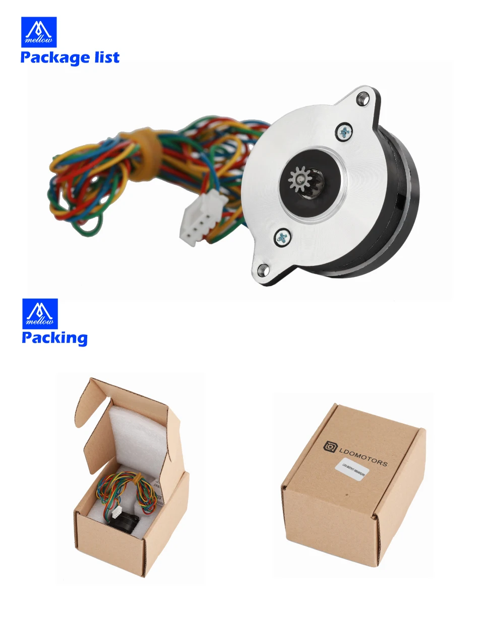 Mellow High Temperature LDO NEMA14 36mm Motor LDO-36STH17-0354AHG