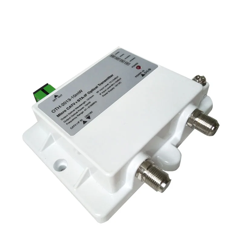 CATV + STA IF 47 2150MHz micro catv оптический передатчик OTH 2013 10mW FTTH 1310nm однорежимный 12V DC