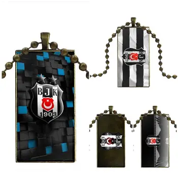 

Besiktas Arkaplan For Child Design Fashion Vintage Glass Women Rectangle Necklace Pendants