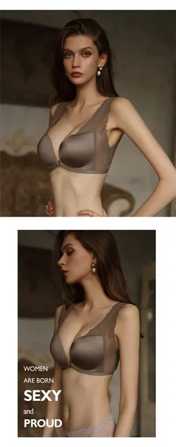 MeooLiisy French Style Sexy Women Lingerie Lace Front Buckle Bra