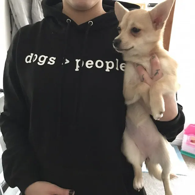 Sugarbaby New Arrival Dogs Love People Hoodie Dog Math Hoodie  Dogs Are Greater Than People Long Sleeved Spring Hoody Outfit hoodie allen people keep talking