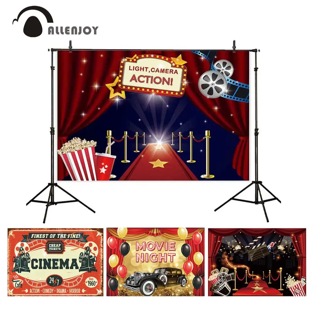 Allenjoy Кино вечера кино под открытым небом декоративное фоновое полотно для