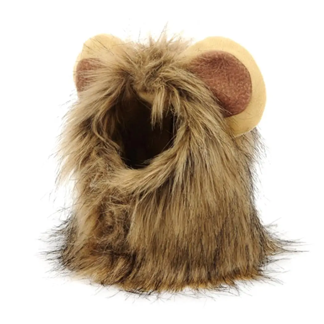 Костюм для домашних животных Косплей льва грива парик шапка шляпа одеваются для делает вашего питомца более милым, приносит владельца счастье. Для собак/кошек