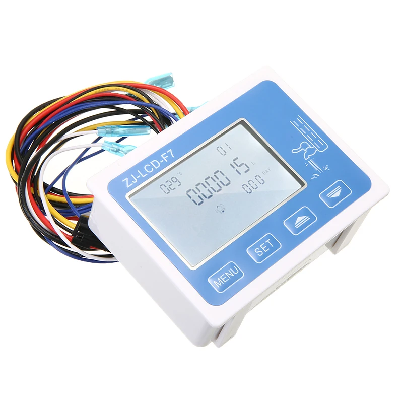 Фильтр для чистой воды контроллер дисплея Zj-Lcd-F7+ электромагнитный клапан+ переключатель+ Датчик потока+ Tds