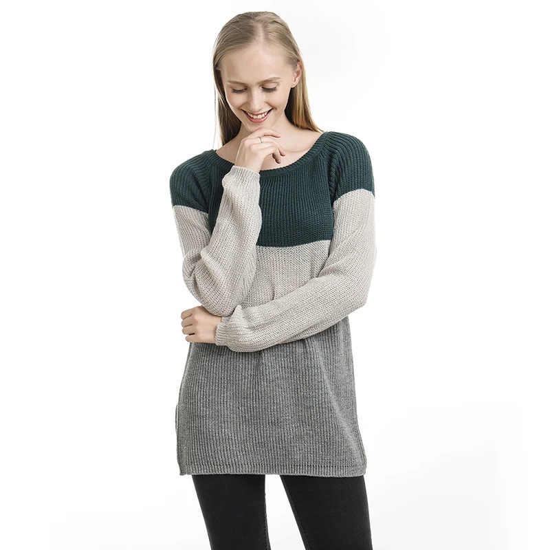 Women's O Neck Sweater Women New Loose Sweaters Fashion Female Winter 2019 Autumn Pullover Women Sweater Jumper