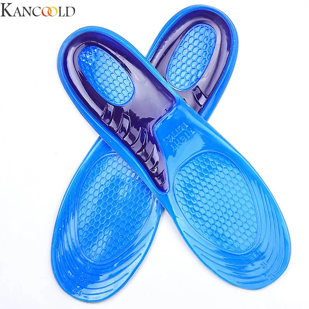 

KANCOOLD Silicone Anti-Slip Gel Soft Sport Shoe Insole Pad S/L Size Orthotic Arch Support Massaging Insole Foot Cushions