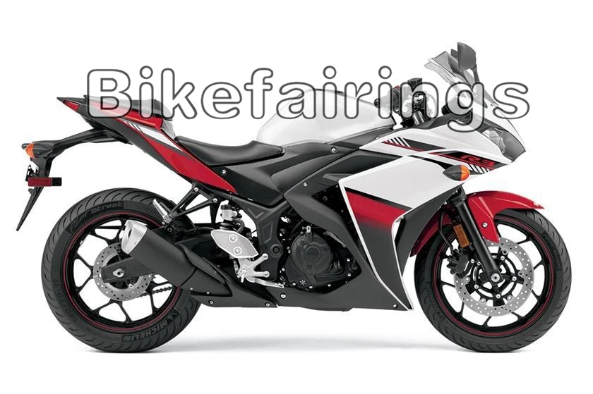 Полный комплект обтекателя Для Yamaha R3 R25 r3 r25 15 16 абс пластиковые детали для мотоцикла кузов белый красные, черные капоты