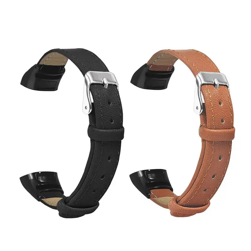

Durable Leather Wristband Watch Strap Band Replacement for Huawei Hornor Band 5/4 Bracelet Watch Accessories