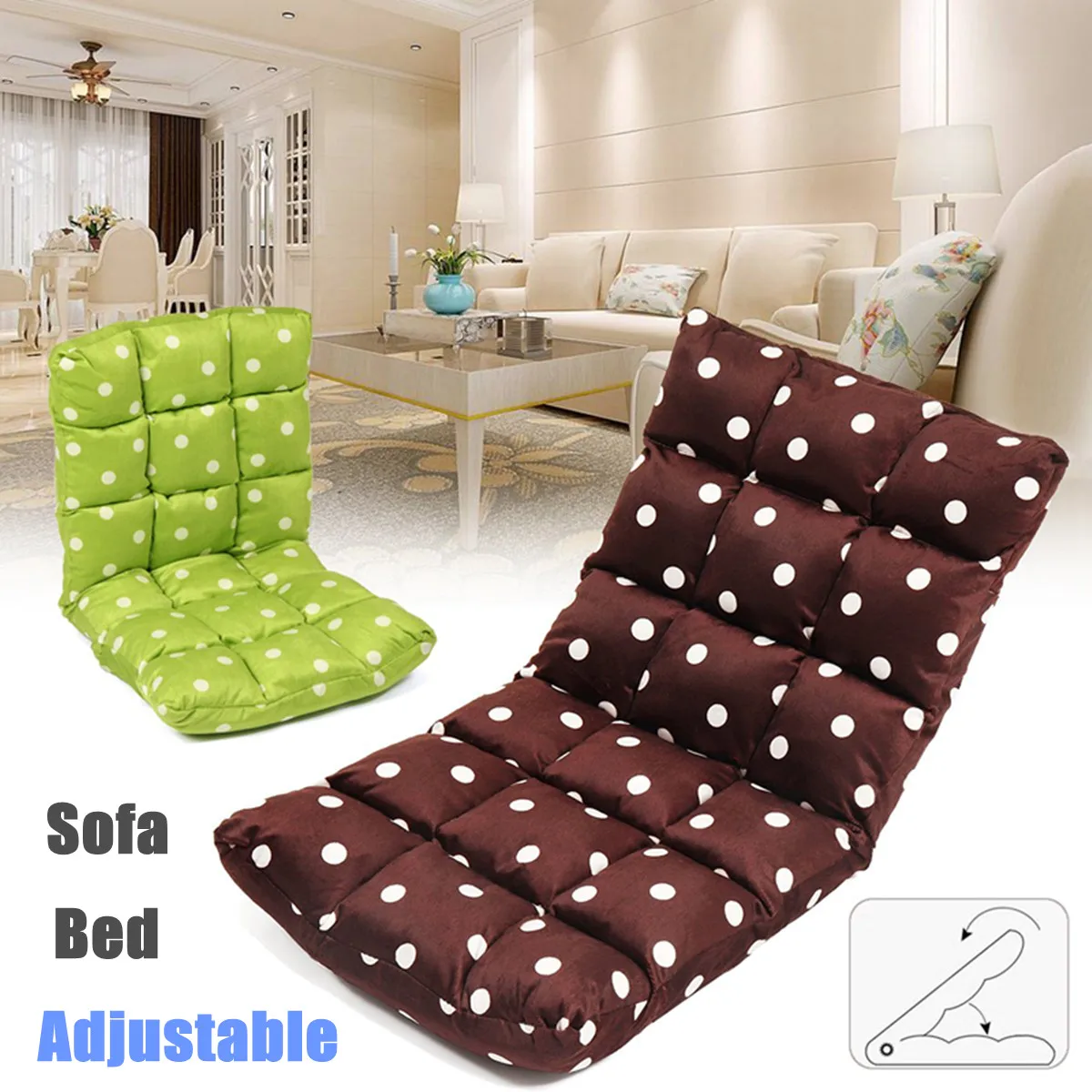

2 Colors Recliner Lounge Sofa Bed Bean Bag Sofas Home Balcony Casual Cushion Chair Pads Windows Tatami Floor Mat 95x35x13cm