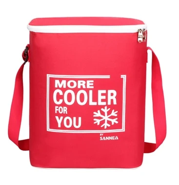 SANNE 15L водонепроницаемый портативный изолированный ледяной пакет может носить Термоизолированный мешок для еды и напитков, Одноцветный охладитель - Цвет: Red