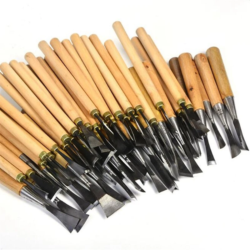 Tools For Carving 31Pcs/Set 1.0 0.5Cm Wood Carving Tool Kit 3.0 2.5 2.0Cm Woodworking Wood Chisel 1.8 1.5 1.2Cm Carving Set