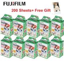 Белая пленка Fujifilm Instax Mini 10-200 листов для FUJI Camara Instantanea Mini 9 Mini 8 7s 70 90+ акриловая фоторамка