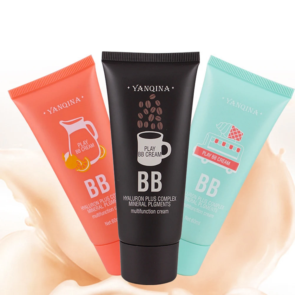 YANQINa Waterproof Lasting Liquid Foundation Blemish Covering Concealer BB Cream Waterproof Long Lasting Moisturizing Blemish