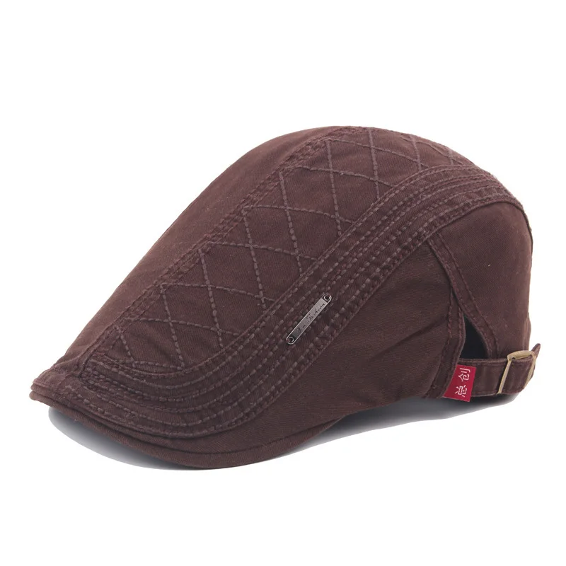 Brown Beret FS высокое качество джентльменские береты для мужчин и женщин Повседневная остроконечная Кепка s Британский Ретро плоский плюща Кепка Регулируемая газетная Кепка Berret Homme - Цвет: Brown Beret