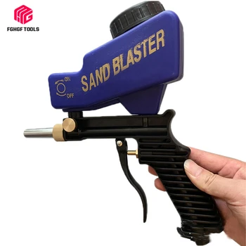 

FGHGF Gravity Type Abrasive Blasting Gun Group Set Antirust Organ Portable Small-sized Pneumatic Airbrush DIY Household Tools