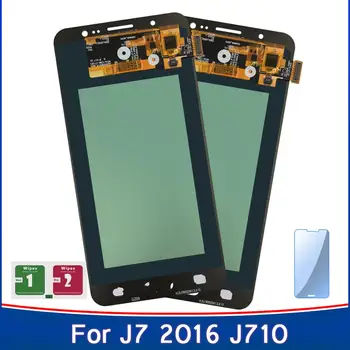 

2PCS Display For Adjustable Brightness Samsung Galaxy Amoled J7 2016 J710 J710FN J710F J710M LCD Touch Screen Sensor Panel Parts
