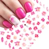 1pcs Sakura Nail Art Decals Stickers 3D Cherry Blossom Flower Transfer Foils Summer DIY Sliders Manicure Decorations TRF091-F669 3