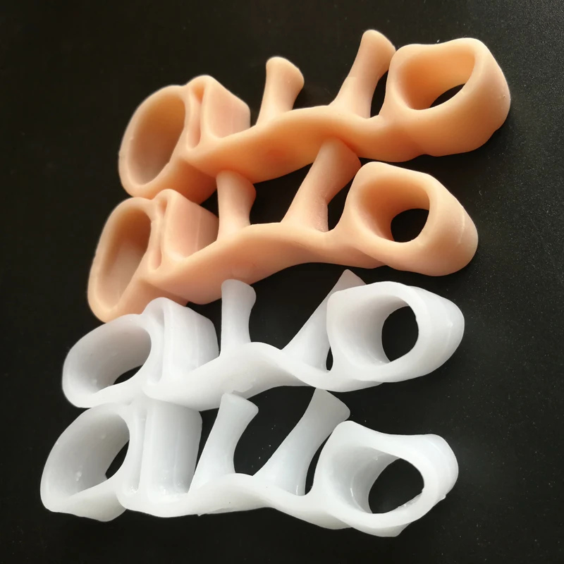 1 Pair Orthotic Toe Separator Straightener Bunion Silicone Flexible Valgus Splint Corrector Ingrown Toenail Tools