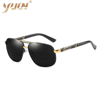 

New metal Polarized Sunglasses Men's Driving Shades Retro high quality Brand Designer Male Sun Glasses UV400 Goggle Gafas De Sol