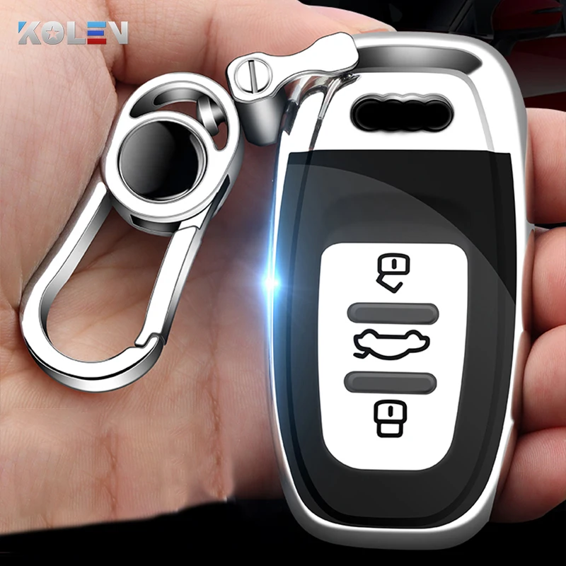 

New Soft TPU Car Remote Key Case Cover Protective Shell Fob For Audi A1 A3 A4 A5 A6 A7 A8 Quattro Q3 Q5 Q7 S4 S5 S6 S7 S8 R8 TT