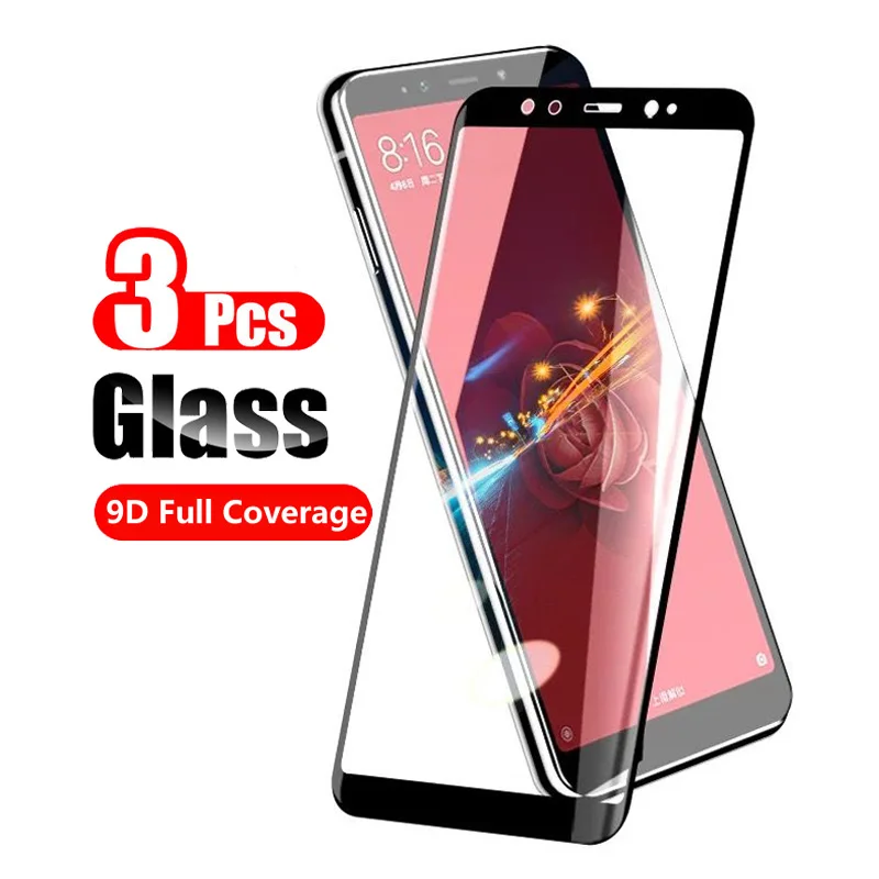 3 шт./упаковка защитное стекло 9D для Xiaomi Mi A2 | Мобильные телефоны и аксессуары