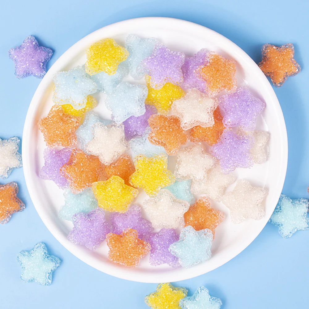 

10 Pcs Crystal Candy Hair Band Accessories Material Mobile Phone Stationery Box Decoration Kids Diy Clay Resin Accessories Toys