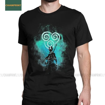 

Air Art Avatar The Last Airbender Men T Shirt Legend Of Korra Aang Fire Air Earth Water Appa Tee Short Sleeve T-Shirt Cotton