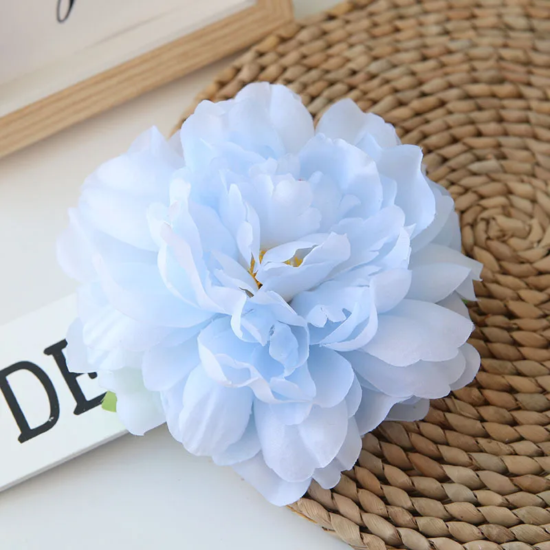 Artificial Diameter 15cm Peony Big Flower Head Flower Wall DIY Wedding Decoration Silk Fake Flower Home Floral Arrangements Accessories (4)