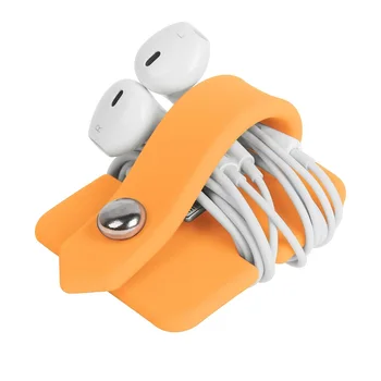 

SMOK Wire Storage Winder Earphone Storage Data Cable Winder Silicone Collapsible Finishing White Black Pink Blue Family Car