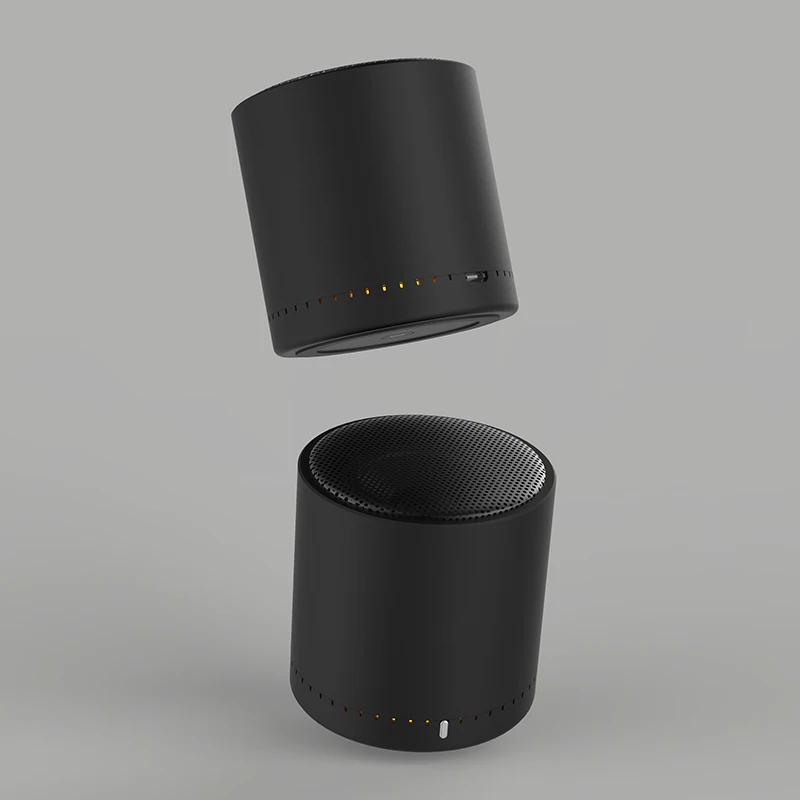 black-TWS-2pcs Новинка, мини-динамик, Bluetooth, беспроводной динамик, поддержка TWS, музыка, стерео, объемный, портативный динамик, AUX, USB, для офиса, путешествия - Цвет: black-TWS-2pcs