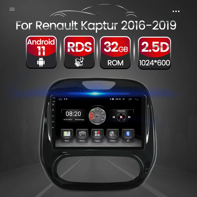 Автомобильный мультимедийный телефон видеоплеер 2din для Renault Kaptur 2016 2017 2018 2019 SWC