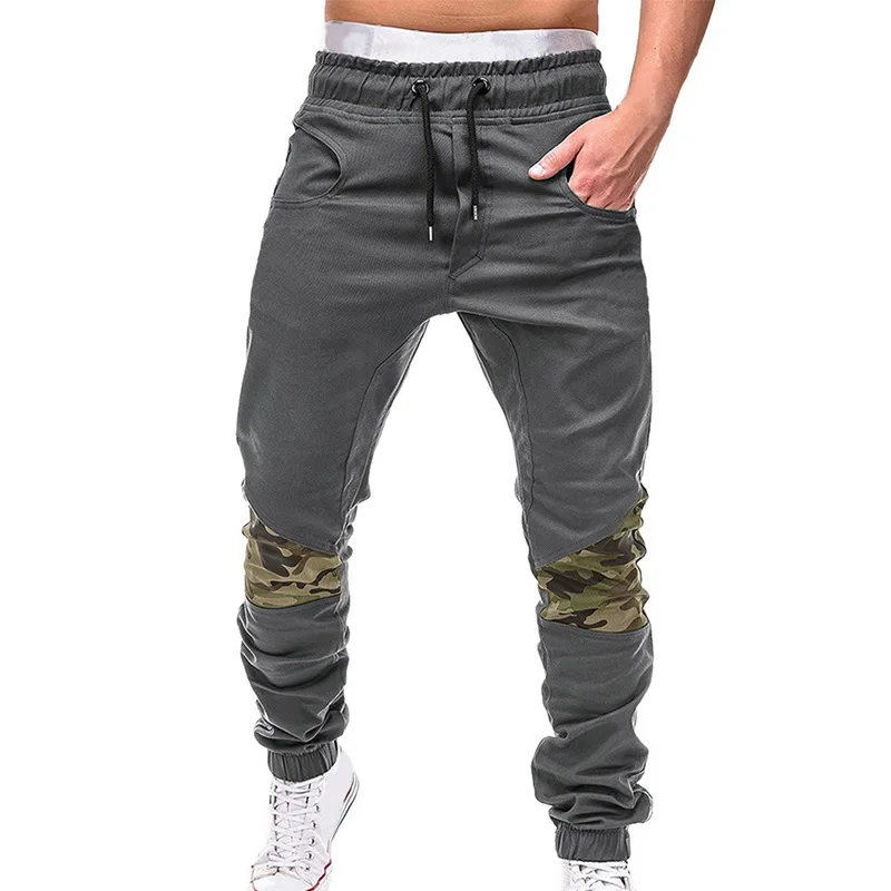 Gray 2 CYSINCOS Новые мужские штаны хип-хоп джоггеры модные базовые однотонные брюки с эластичной резинкой на талии повседневные мужские тренировочные брюки с карманами - Цвет: Gray 2