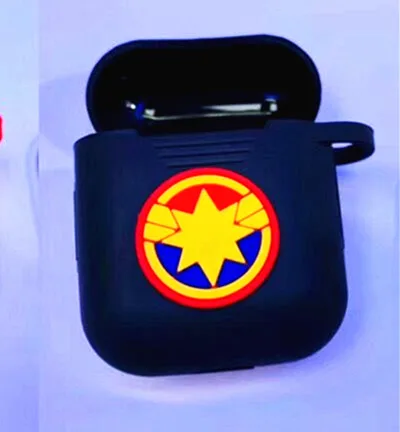 Горячая Marvel Капитан Америка беспроводной Bluetooth чехол для наушников для Apple AirPods 1 2 защитный чехол s наушники крышка зарядная коробка - Цвет: I