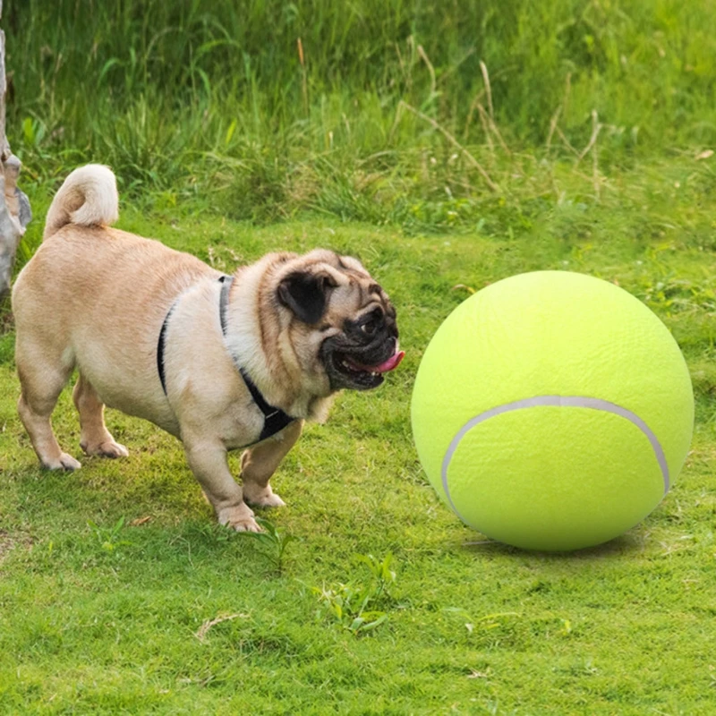 8In Dog Tennis Ball Giant Pet Toy Tennis Ball Dog Chew Toy For Puppies Dogs tennis balls