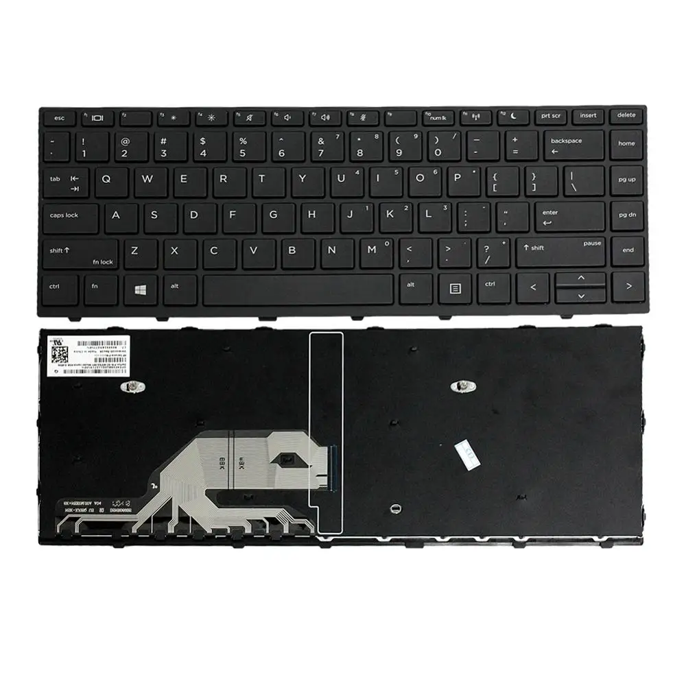 

Fit For HP Probook 430 G5 440 G5 US Black keyboard with Frame