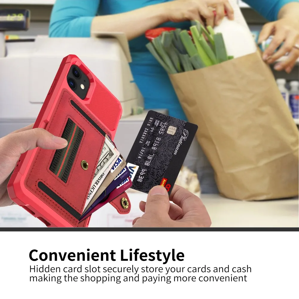 For iPhone 11 Pro Max XS MAX Credit Card Case PU Leather Flip Wallet Cover Holder Hard Back Cover For iPhone XR XS 8 7 6 6S Plus (58)