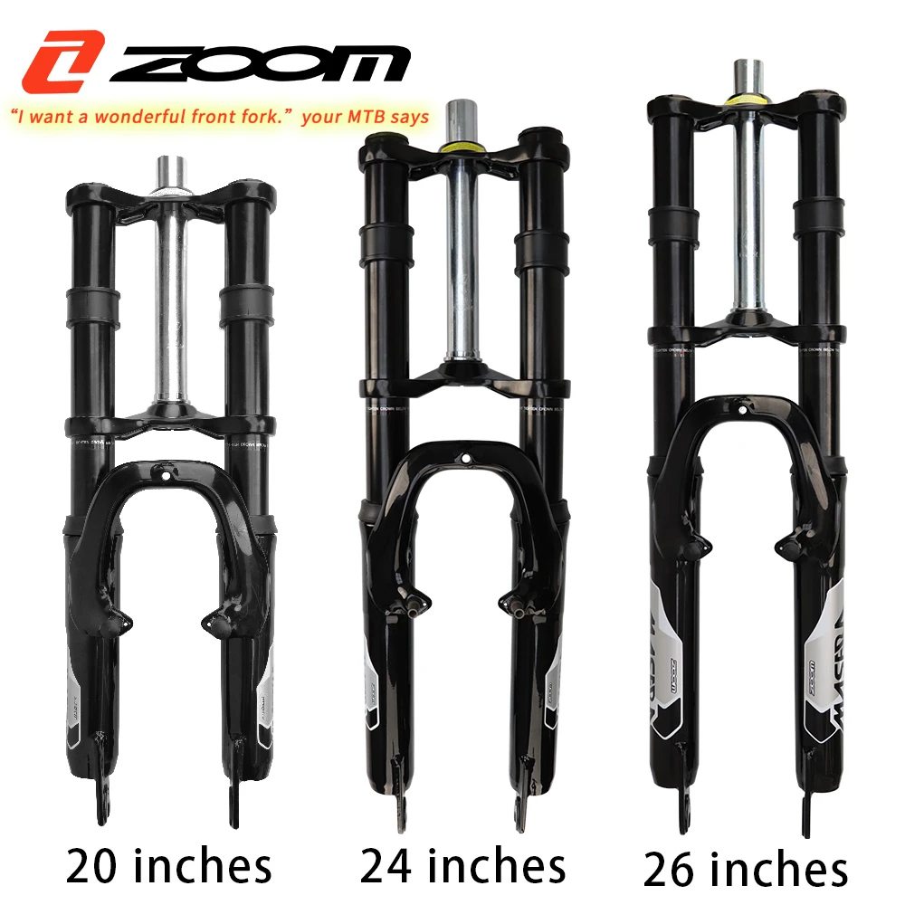 ZOOM Speed down Bike fork 620DH MTB bicycle suspension front fork black