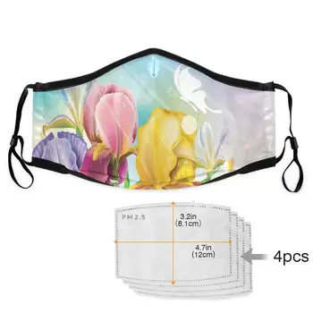 

HOT PINK blue Cotton Mouth Mask Unisex Teens Anti-Dust Mask flower Mask Fashion Health Face Mouth Mask 10 Colors Anti-Dust Mask