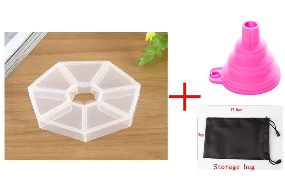 Box-Bag-Funnel 12 ячеек пластиковый ящик для хранения для DIY ручной работы шитье бисера Ювелирных изделий пуговицы аксессуары инструменты для домашнего хранения коробки ремесла Органайзер - Цвет: Box-Bag-Funnel