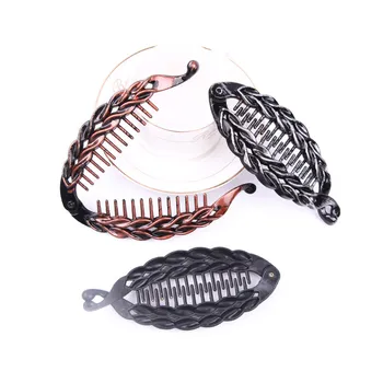 

1PC Fish Shape Pearl Rhinestone Hair Claw Clips Hair Jewelry Banana Barrettes Hairpins Hair Accessories for Women Clips