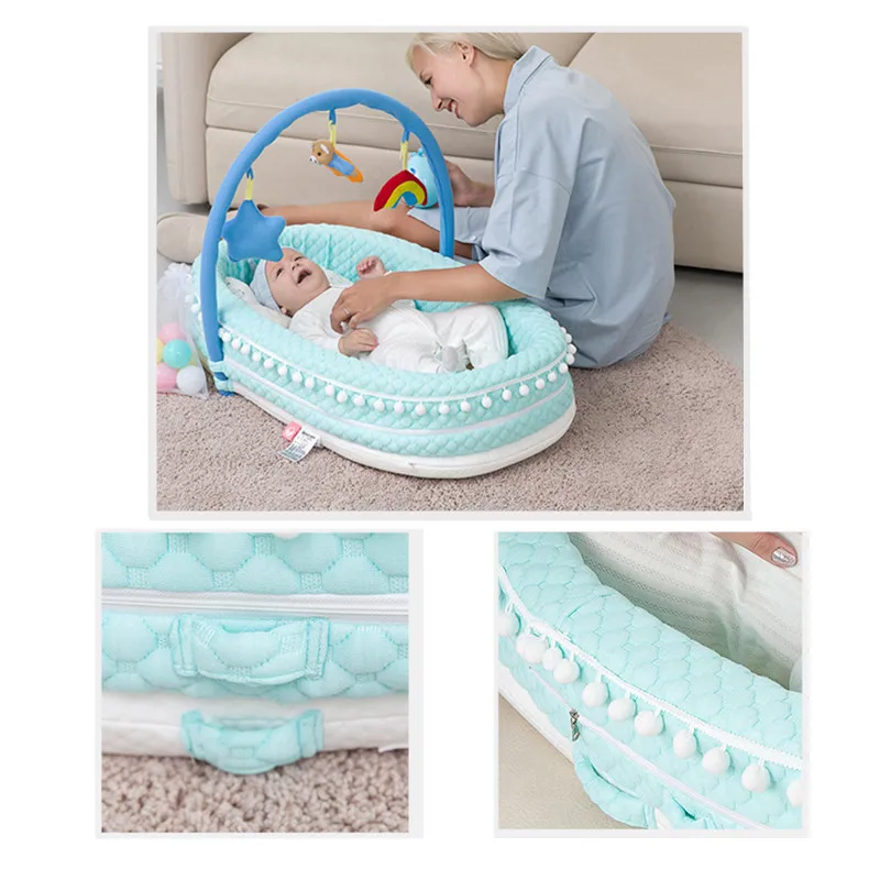 Portable Removable Newborn Baby Crib Travel Bed Nest Bed Cotton Cot Travel Bed Cradle For Children Infant Kids