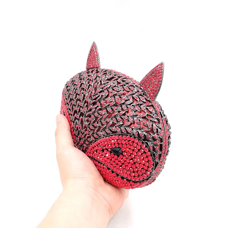 Женский клатч с изображением животных птиц вечерняя сумочка бриллиантами и