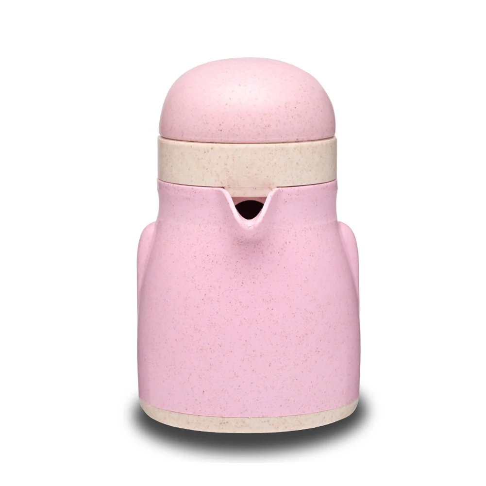 Pink Ручная соковыжималка для цитрусовых, апельсинов, лимонов, ручной роторный пресс с контейнером и фильтром, светильник, портативная соковыжималка, фруктовые инструменты - Цвет: Pink
