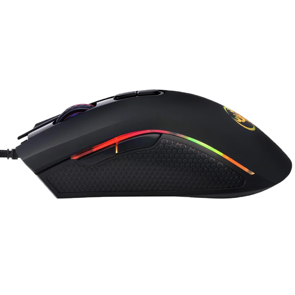Ergonomic Mouse USB Wired Gaming Mouse 3200DPI Adjustable 7 Buttons LED Optical Professional Gamer Mouse - Black Ergonomic Mouse USB Wired Gaming Mouse 3200DPI Adjustable 7 Buttons LED Optical Professional Gamer Mouse - Black
