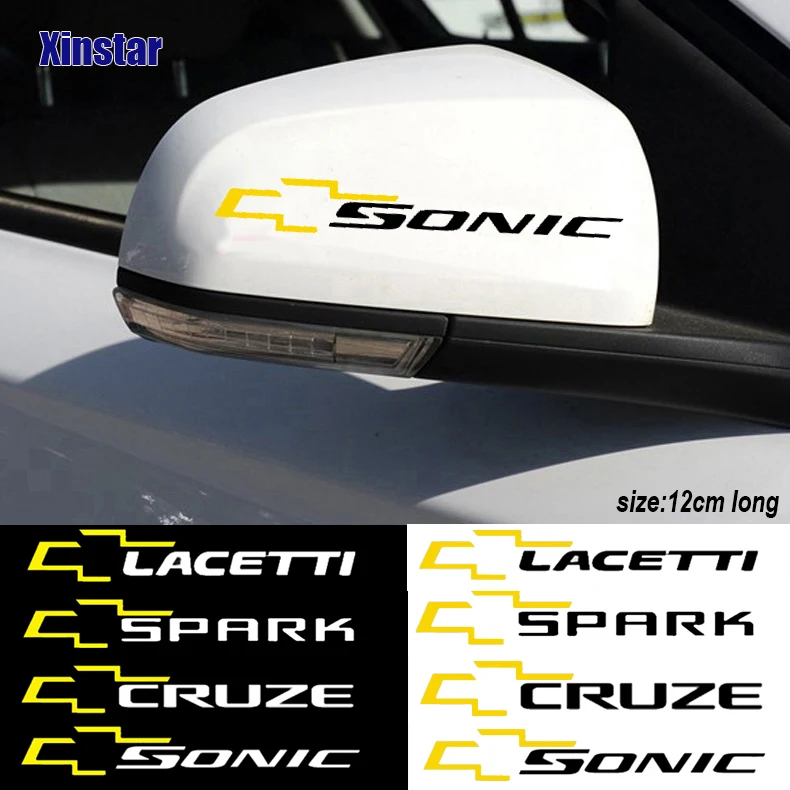 

2pcs car rearview mirror sticker For Chevrolet Cruze Captiva Lacetti SONIC SPARK Aveo Orlando Epica Camaro