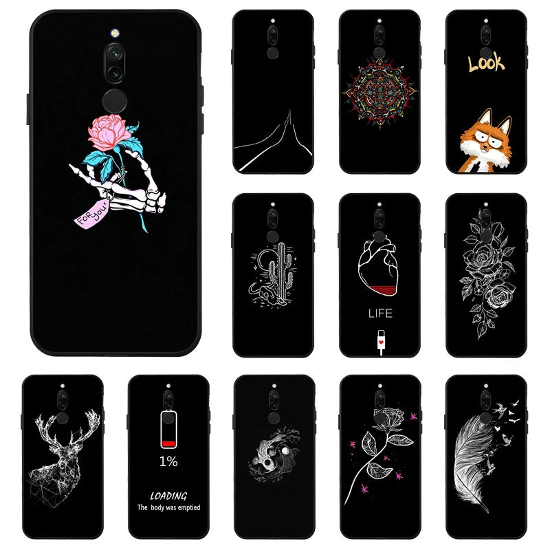 

DIY Fashion Sillicon Case For Xiaomi Redmi Note 8 Pro Cases Anti-knock Cover For Xiaomi Redmi 8 8A 7A 7 Note 7 Bumper Fundas