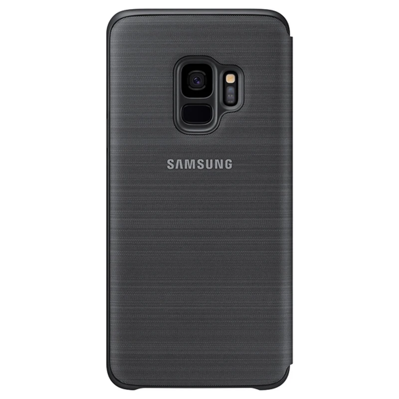 Оригинальный кожаный флип чехол для SAMSUNG с led подсветкой Etui Samsung Galaxy S9 G9600 + Plus S9Plus